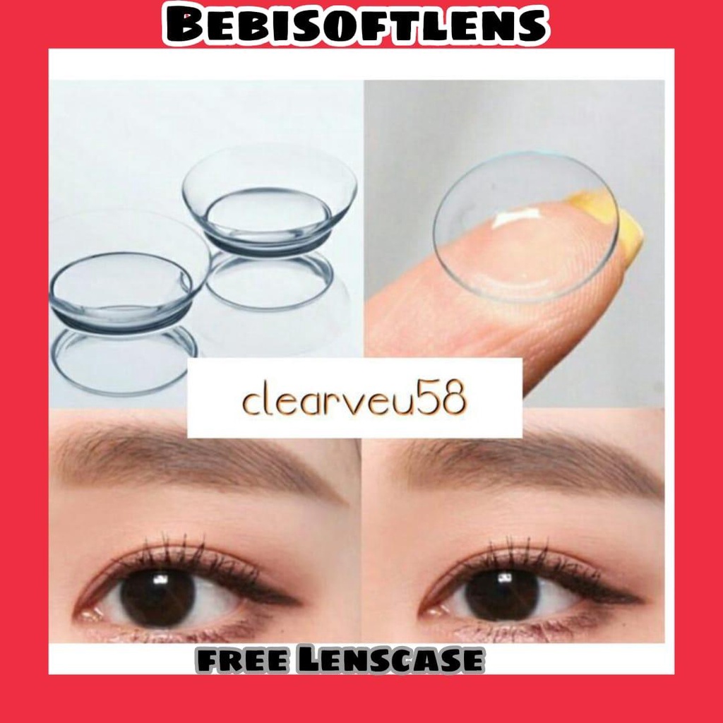 Softlens CLEARVUE 58 DIA 14.20mm (-5.25 s/d -15.00) / Soflens Bening Minus/Lensa  Kontak/BB