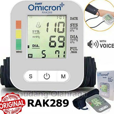 Alat Ukur Tensi Darah Tensimeter Digital Taff Omicron Rak 289 Original