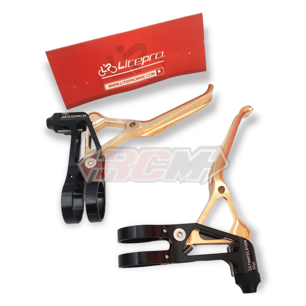 HANDLE HANDEL BRAKE LEVER TUAS REM ULTRALIGHT SEPEDA FNHON ALLOY CNC BLACK HITAM GOLD EMAS SILVER MERAH RED ORI ORIGINAL LITEPRO ASLI