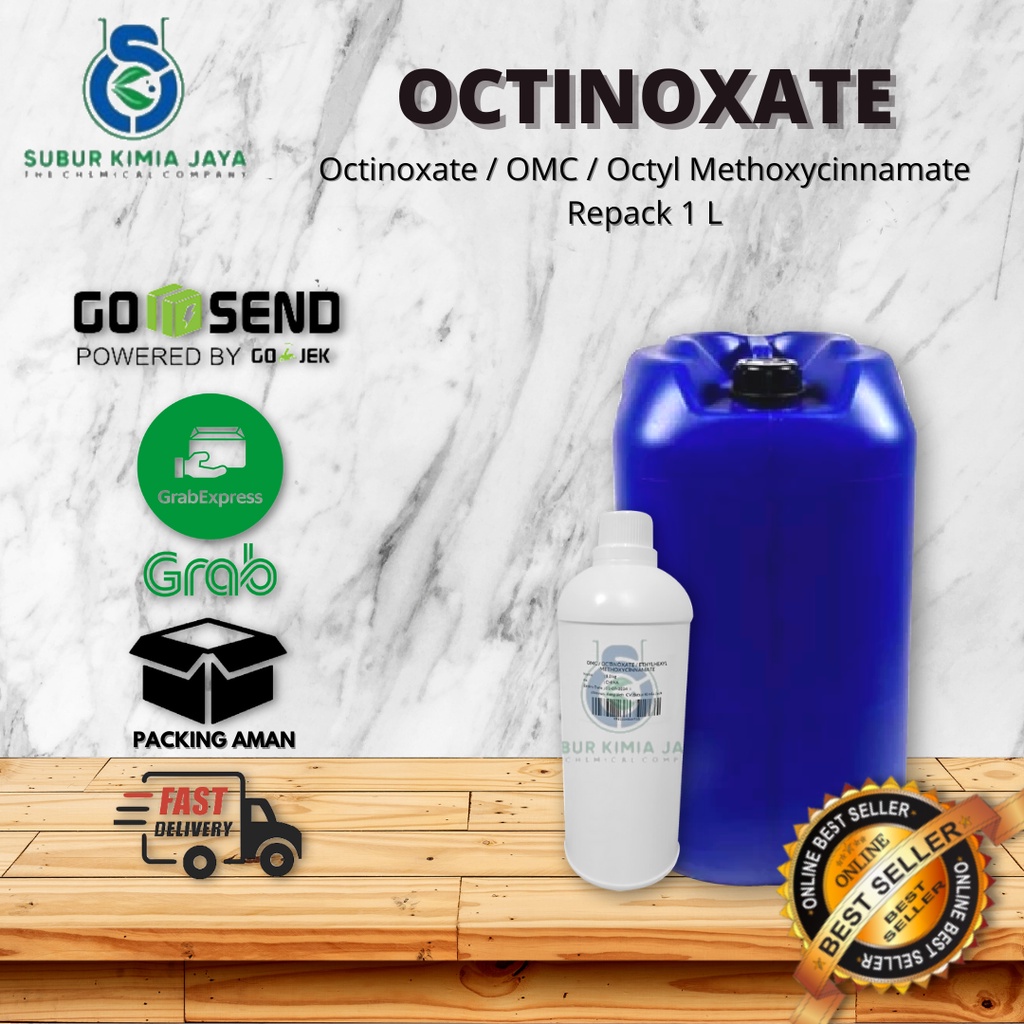 

Octinoxate / OMC / Octyl Methoxycinnamate / Anti UV B 1 Kg Premium
