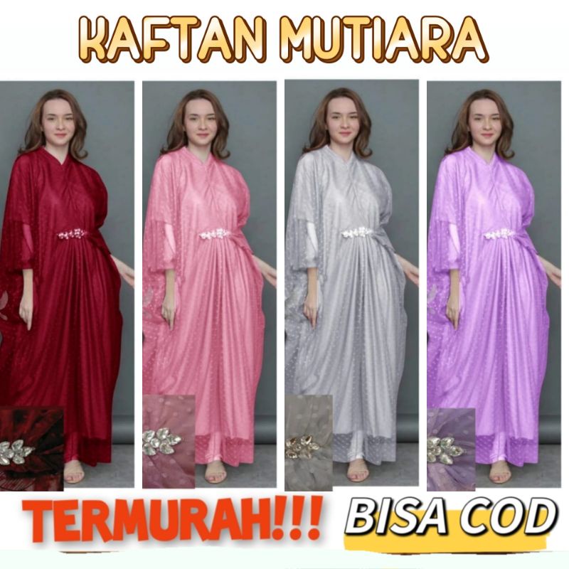 Selin Kaftan Tania Gamis Remaja Wanita Gamismurah Baju Lebaran Muslim  Kaftan Mutiara/ Kaftan Tulle