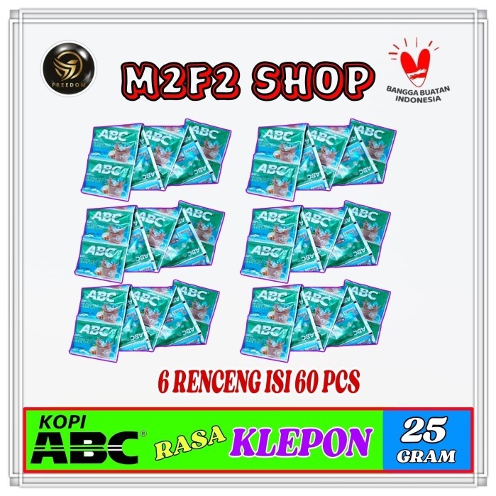 

Kopi ABC Instant 3in1 Klepon dan Pandan Sachet - 25 gr (Kemasan 6 Renceng)