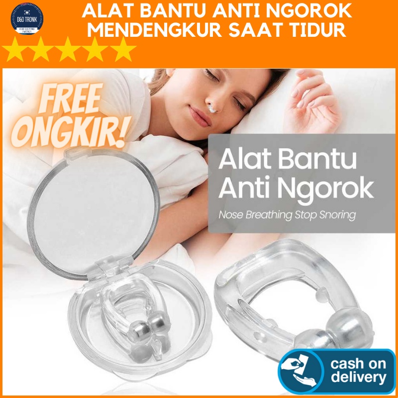 ALAT BANTU ANTI NGOROK MENDENGKUR SAAT TIDUR NOSE BREATHING STOP SNORING MAGNETIC SILICON