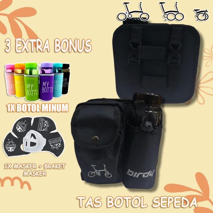 Tas Botol Minum Bersepeda Tas Stang Sepeda Lipat Birdy