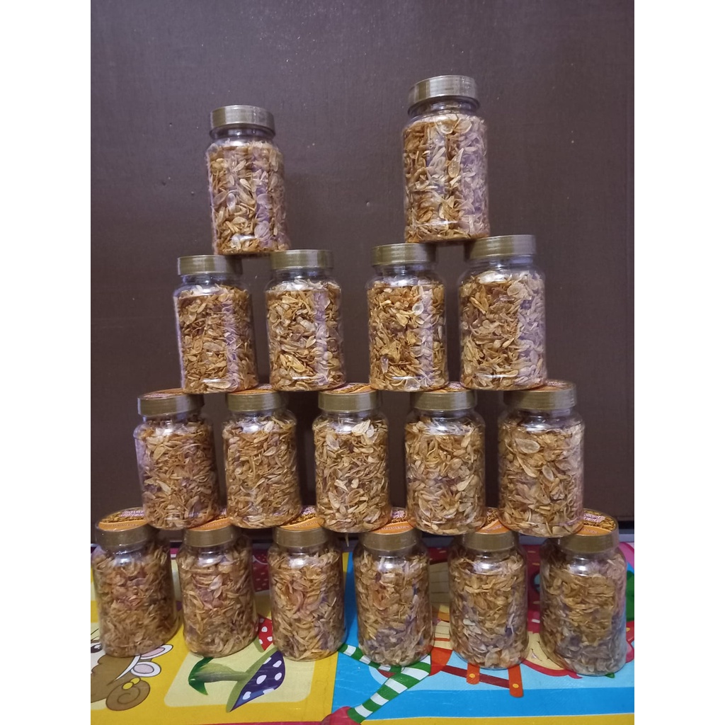 

COD Bawang Goreng Asli Original Premium Sumenep kriux Grade A Murni Tanpa Tepung tanpa campuran, 100 gram toples Gurih dan Renyah Home Made kriuk