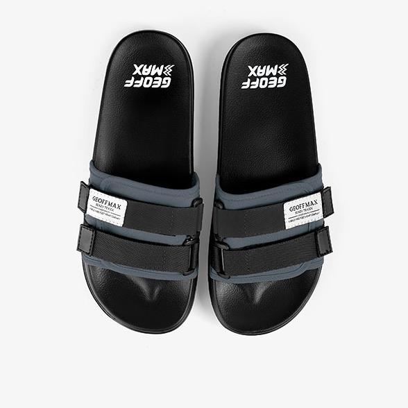 Geoff Max Official - Freddo Grey Black | Slippers | Sandal Pria