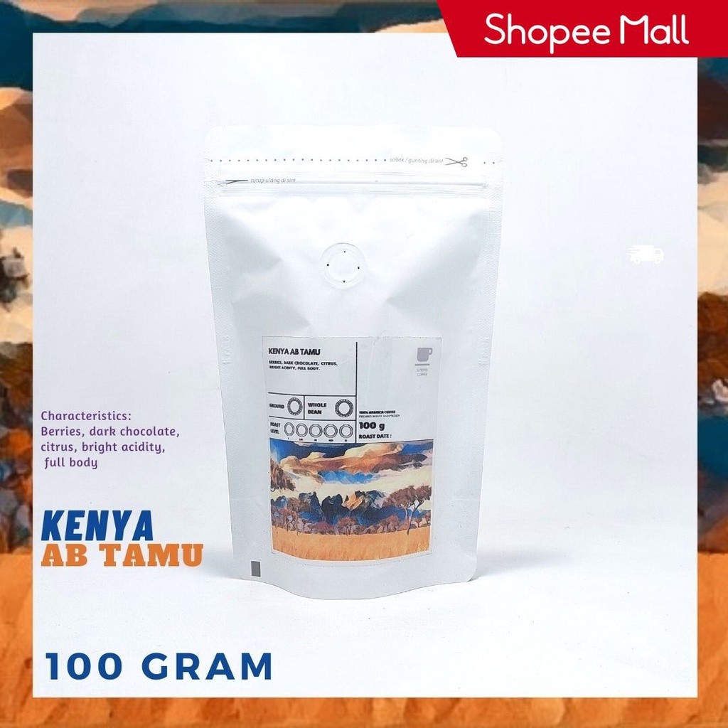 

SUTOYO COFFEE - Kopi Arabika Kenya AB Tamu 100 gram | Roast Beans | Specialty Coffee