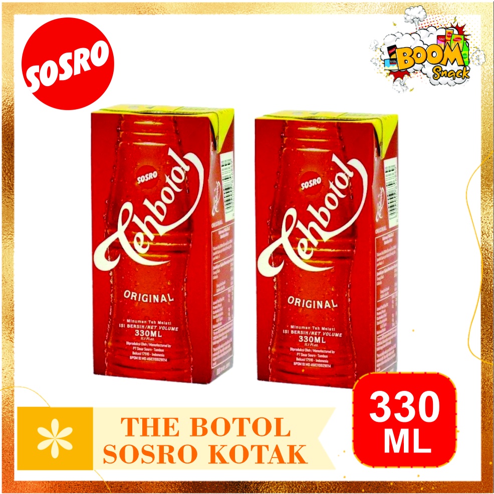 Teh Botol Sosro Kemasan Kotak 330 ML