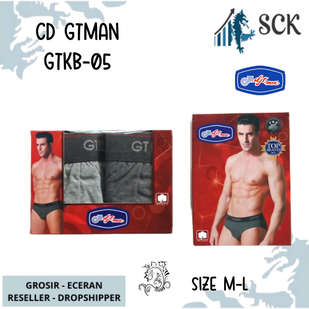 [ISI 2] Celana Dalam Pria GT MAN GTKB-05 Premium / CD Laki GTMAN Active ukuran M-XL