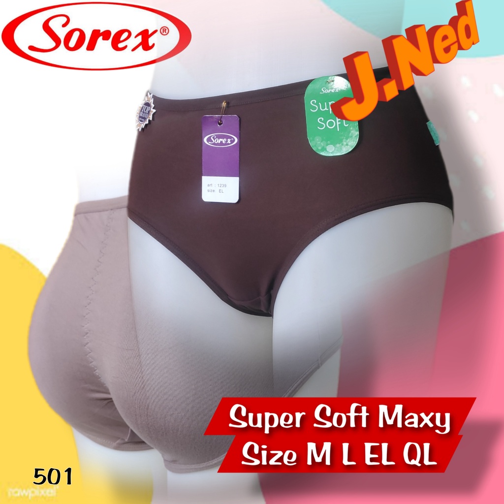 J501T  3 PCS RANDOM Celana Dalam Wanita Sorex M - XXL