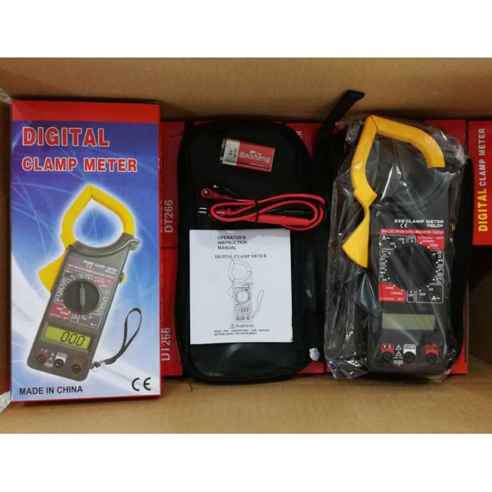 Digital Clamp Meter DT266 Tang Ampere Multimeter Volt Meter DT-266