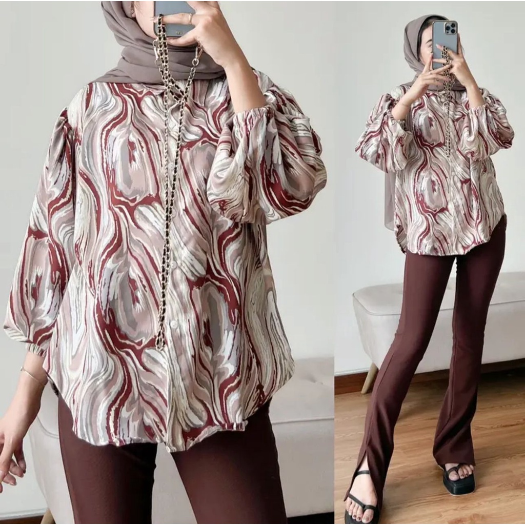 GFS GHALAXIE MARBLE BLOUSE