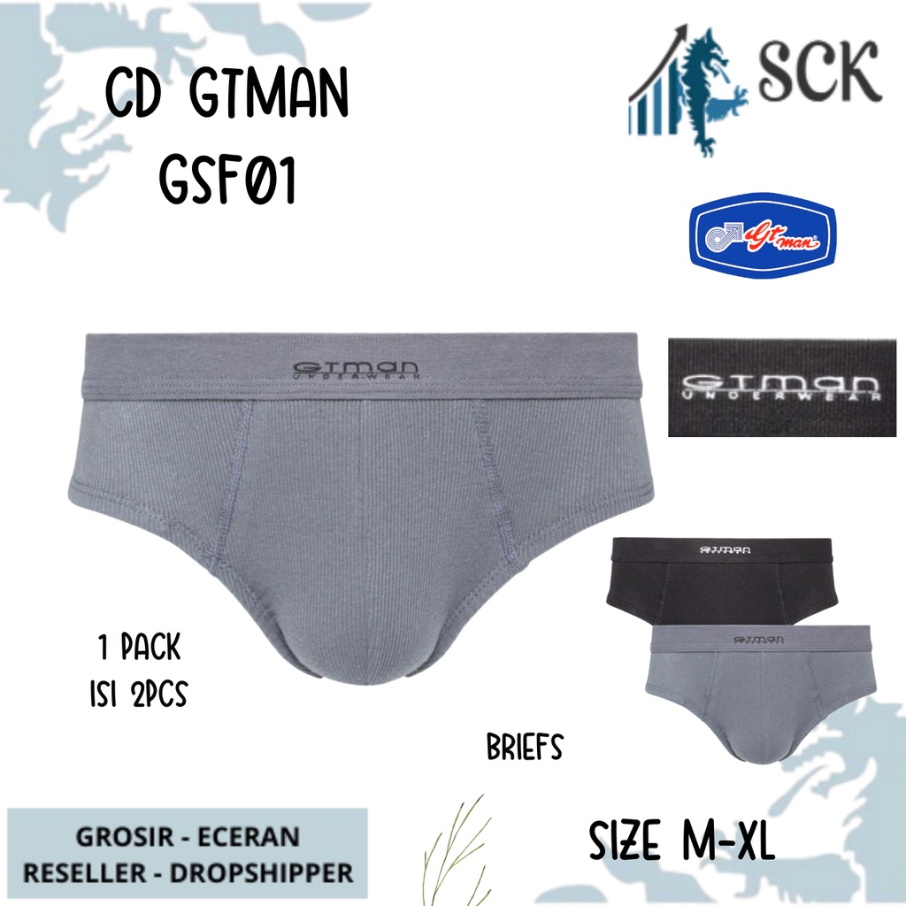 [ISI 2] CD Pria GTMAN GSF 01 Mini Spandex / Celana Dalam Laki GT Man GSF01 ukuran M-XL