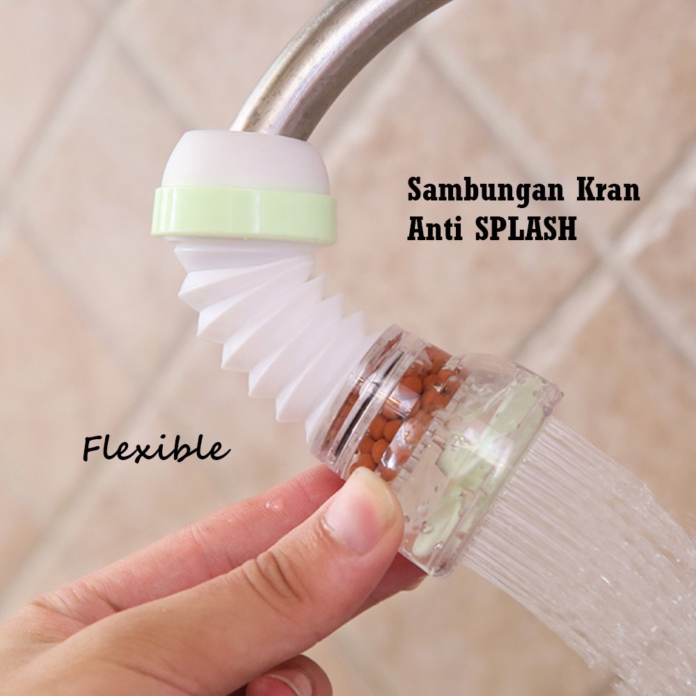BISA COD - Aerator Sambungan Kran Air Cuci Piring - Saringan Air Kran 360 Derajat - Warna Random
