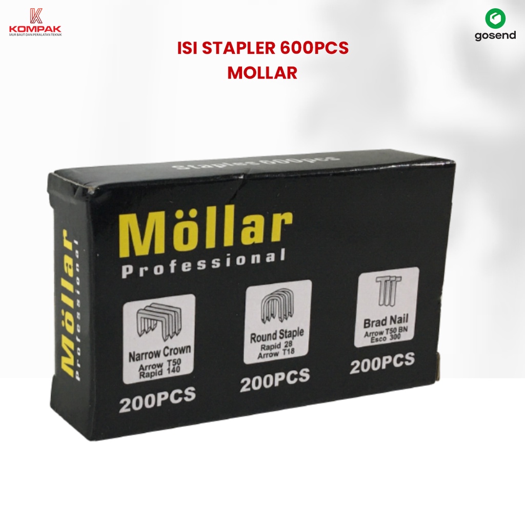 

MOLLAR Refill Staple Gun 3 in 1 Isi Ulang Staples Tembak 3 Way Hekter