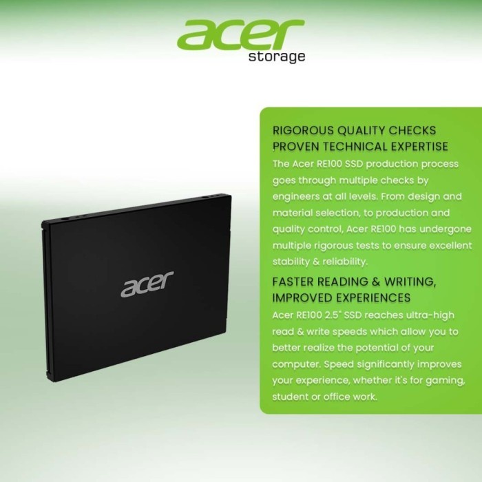 SSD ACER RE100 128GB GARANSI RESMI 5 TAHUN