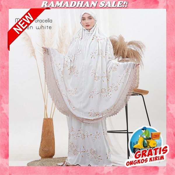 Mungkena Dewasa Mukena Putih Rosmery Bagus Dan Murah Viral 2022 Resleting Terbaru Untuk Lebaran C7M4