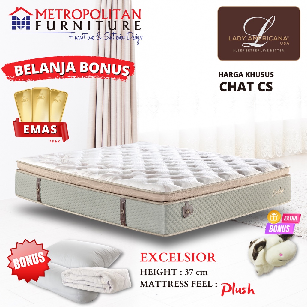 Kasur Springbed LADY AMERICANA Excelsior Spring bed matras