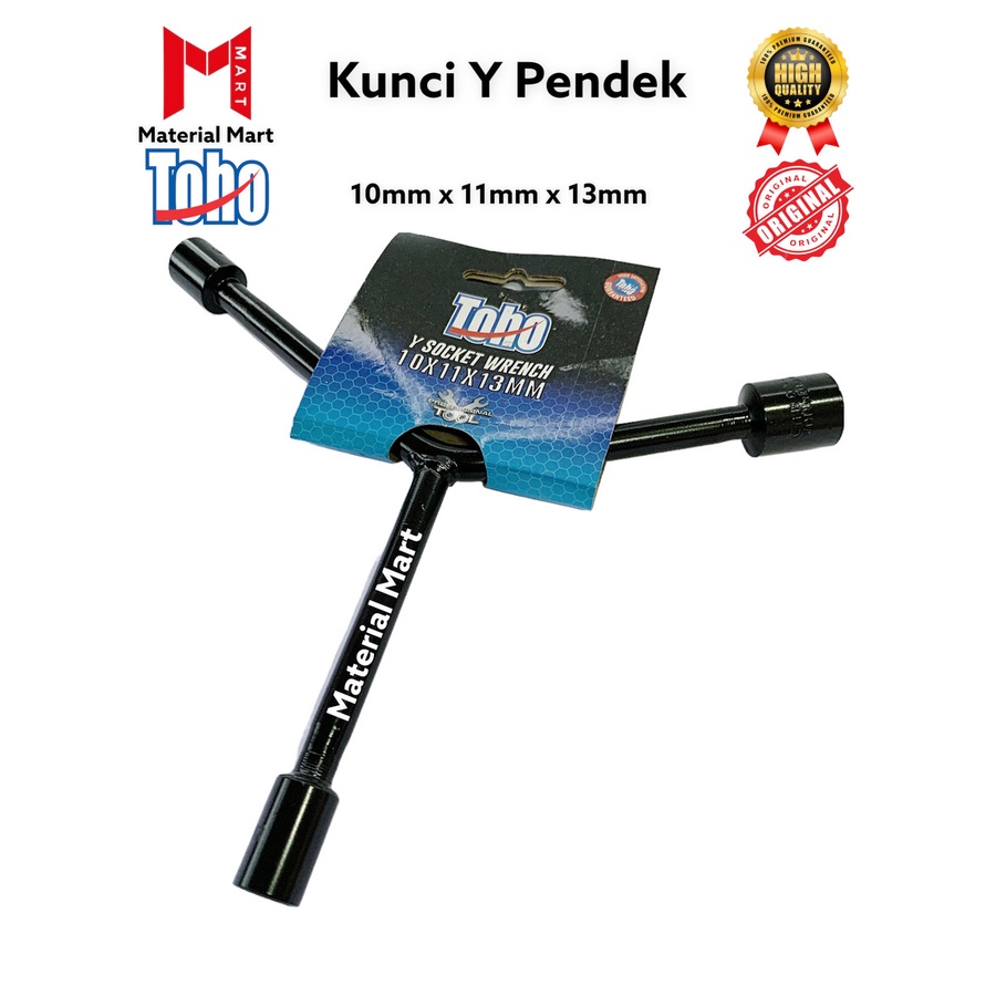 Kunci Y Toho 10mm | Kunci Socket Toho 11mm | Kunci Sock Toho 13mm ORI | Material Mart