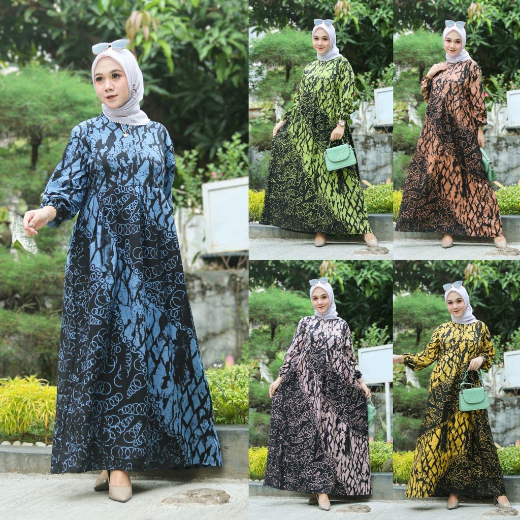 Gamis Rayon Premium NADEEVA Gamis Kekinian by Bakul Daster