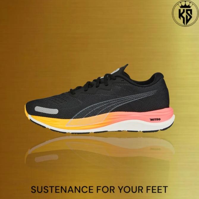 PUMA Velocity Nitro 2 Mens Black Sunset Glow