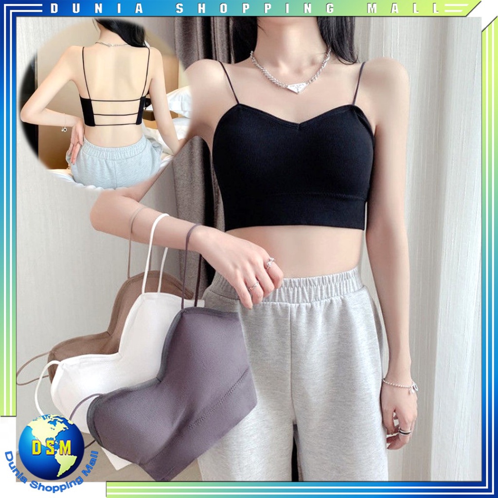 DSM Bra Wanita 6592 Bh Crop Top Ala Korea Pakaian Dalam Wanita Bra Fashion Tali Kecil Cup