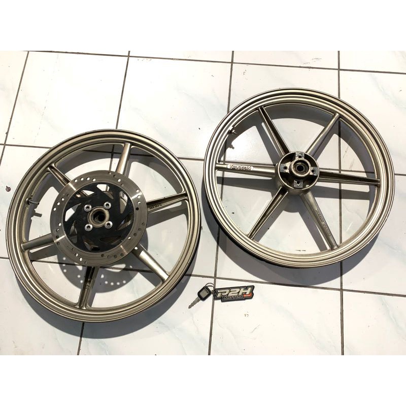 velg daichi alloy megaspeed kawasaki double disc pnp ke ninja R RR SS