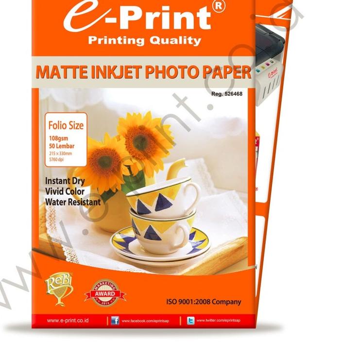

Ramadhan Offer⚡️⚡️-Kertas Matte Inkjet Photo Paper Folio 108gsm e-print