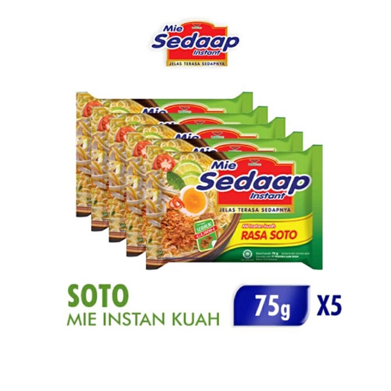 

MIE SEDAAP SOTO PROMO | MIE SEDAAP SOTO KUAH DISKON | MIE SEDAAP SOTO TERMURAH ISI 5 PCS