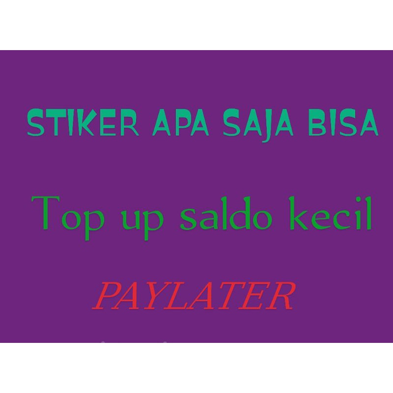 

STIKER APA SAJA BISA