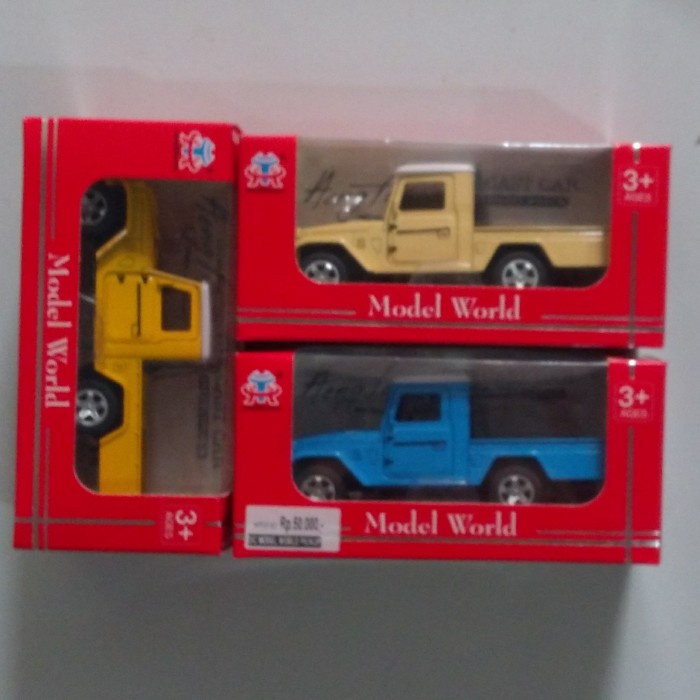 PROMO DIECAST TOYOTA JEEP LAND CRUISER HARDTOP PICK UP TERBARU