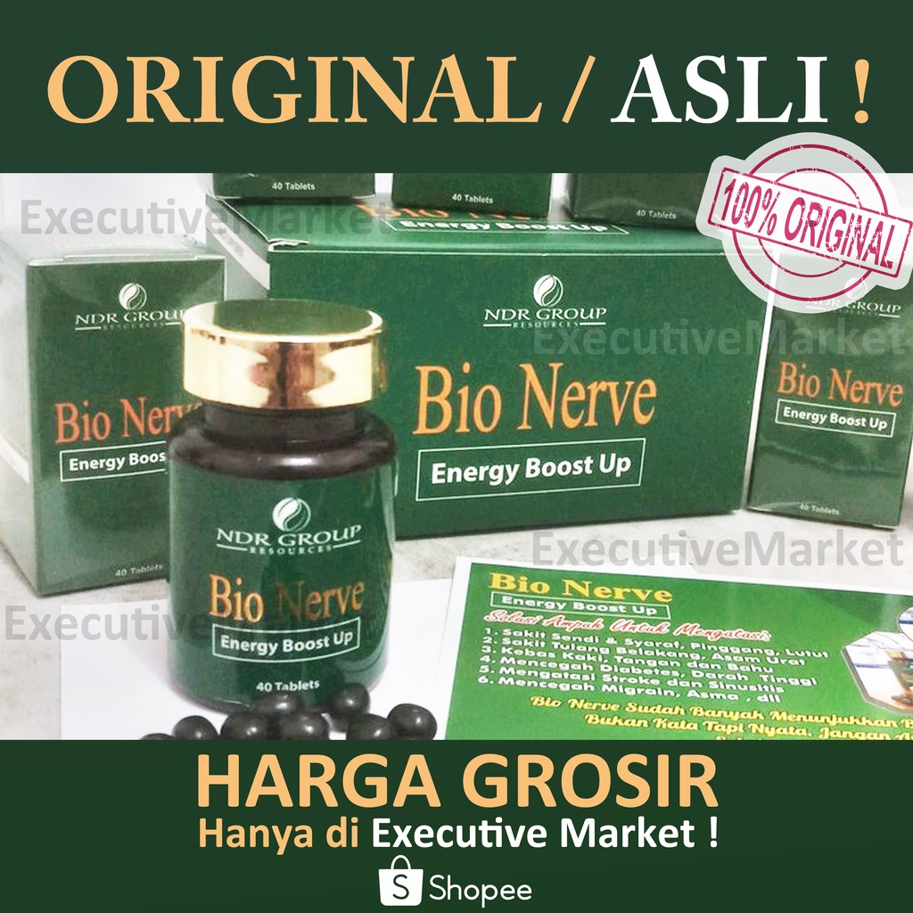 Bio Nerve Nervee 100% Original NDR Malaysia BPOM Indonesia Obat Herbal