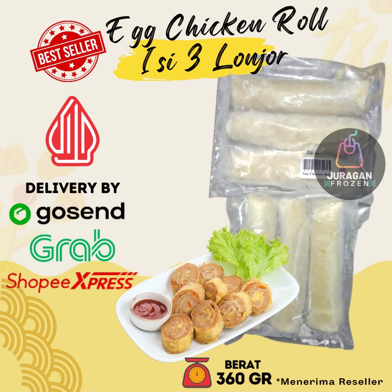 

EGG CHICKEN ROLL FROZEN ALA BENTO HOKBEN HOMEMADE