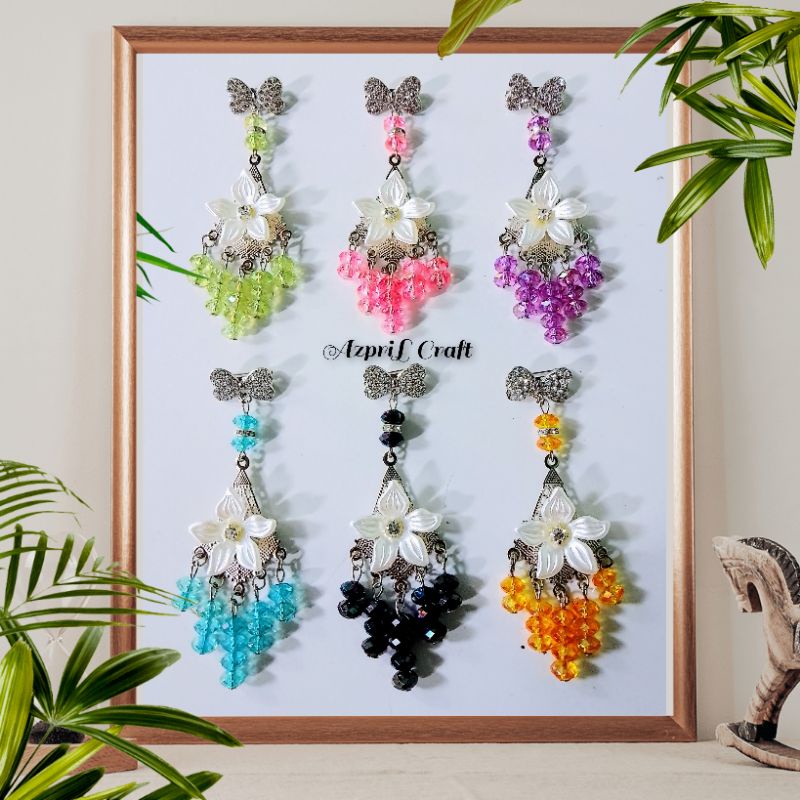 Bros murah/Bros juntai Bunga ceko akrilik