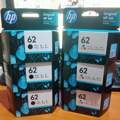 tinta printer hp 62 black hp 62 color