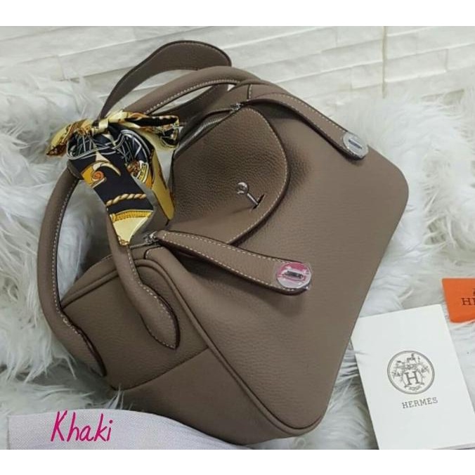 Tas Lindy Togo Premium Warna Khaki - Tas Selempang Wanita Import