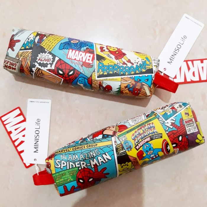 

Best Seller Limited Marvel X Miniso Pencil Case / Tempat Pensil Kulit Avangers