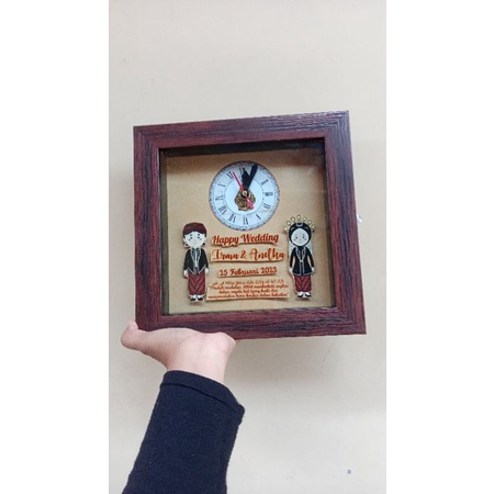 kado wedding kado nikah frame jam pop up