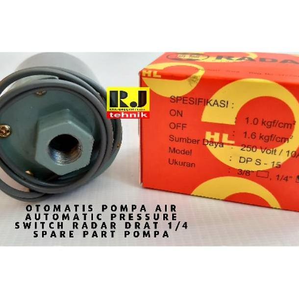 Sanyo Otomatis Pompa Air Automatic Pressure Switch Radar Drat 1/4