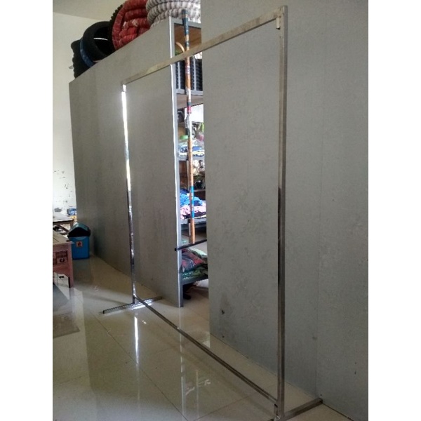 gawang gantungan baju full stainless