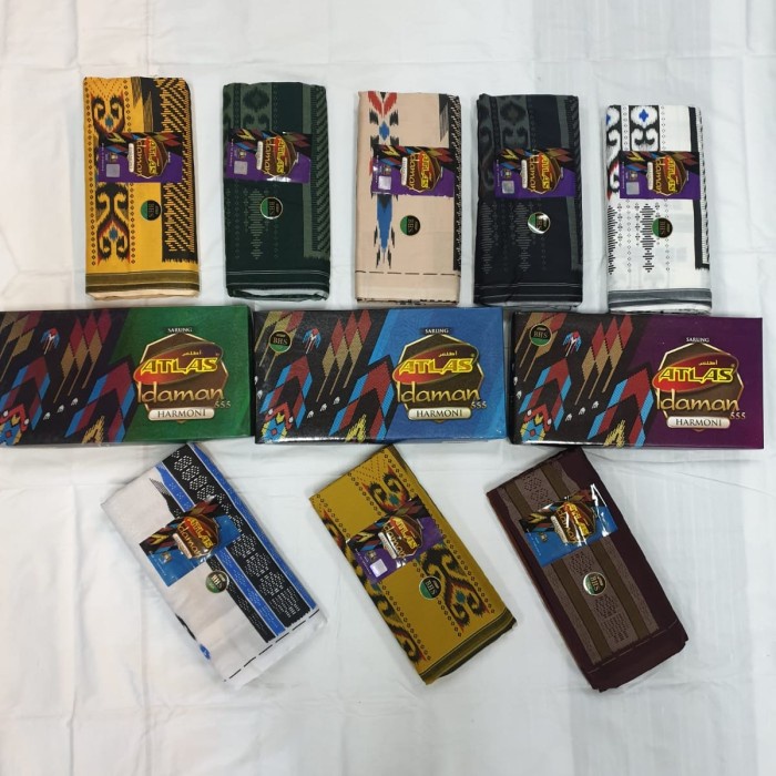 sarung atlas idaman harmoni (G3N4) Sajadah Lipat COD Premium Motif Promo Dewasa K6E4 Haji Travel Tra