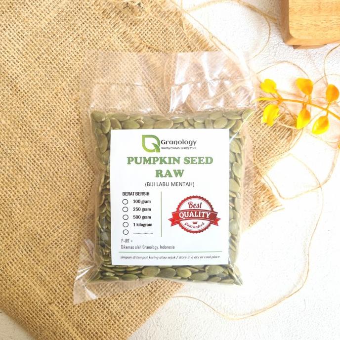 

TERBARU BIJI LABU MENTAH / RAW PUMPKIN SEED - 250 GRAM