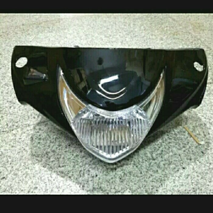 Helm Batok Kedok Totok Kepala Lampu Depan Spin 125 Sr New Hitam