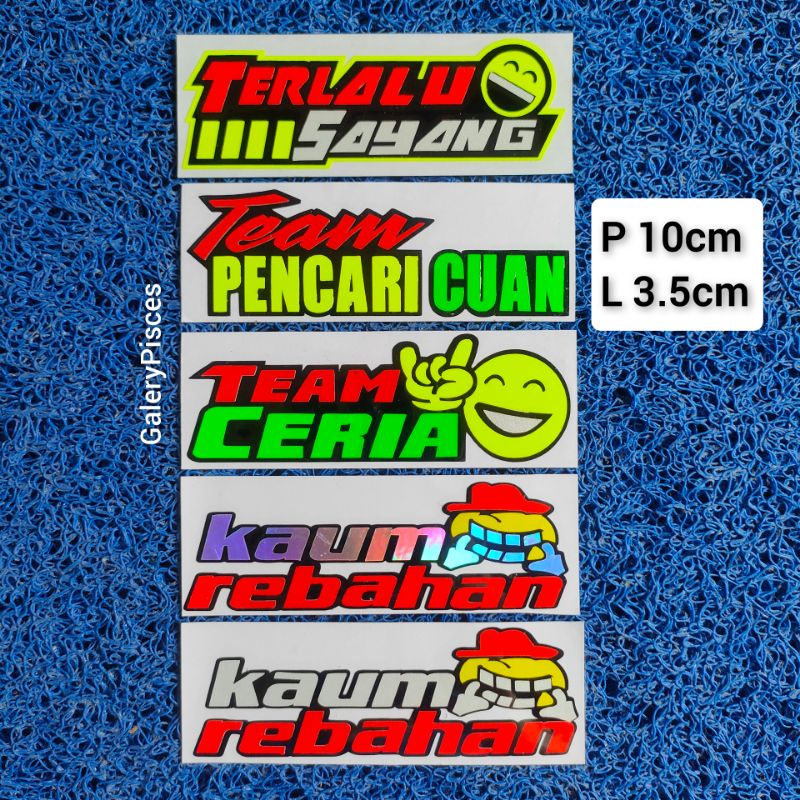 stiker motor cutting stiker  kata kata stiker campur