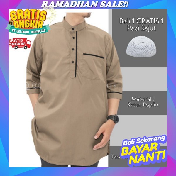 Baju Koko Pria Dewasa Sage Green And Hijau Mint Lengan Panjang Dan Pendek Full Katun Baju Koko Musli