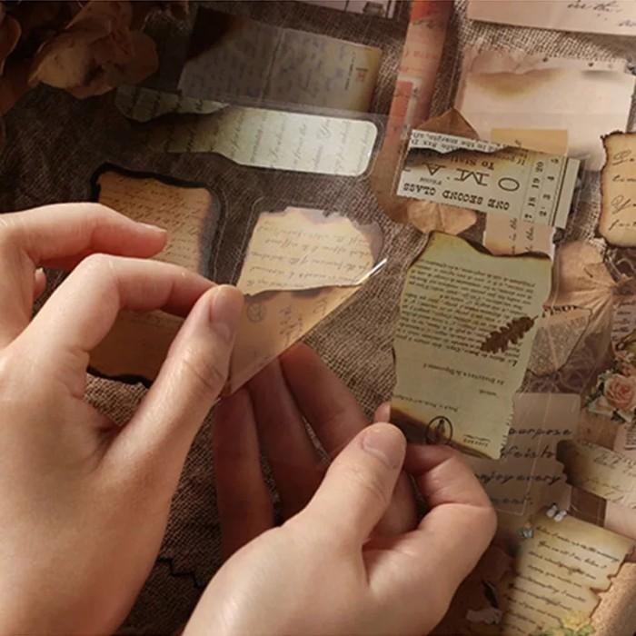 

ic] Buku deco sticker vintage aesthetic ukuran A6 isi 20 lembar