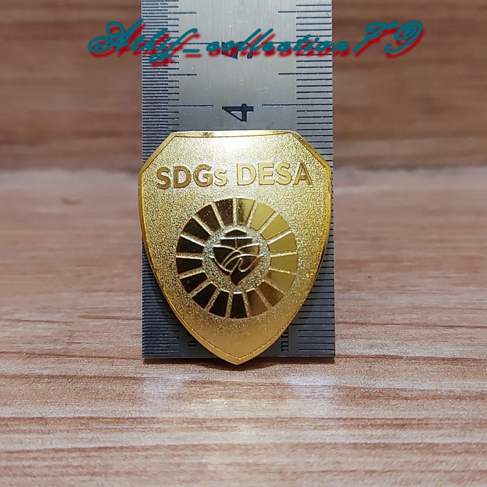 Terlaris Pin Pin Kemendes Sdgs Kuningan Magnet Pin Sdgs Kemendes + Box Pin