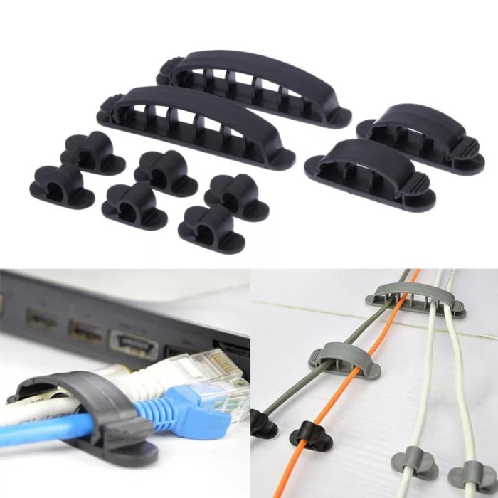 

Terlaris Cord Cable Organizer Set Cable Holder Cable Clip