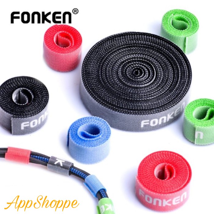 

Terlaris Cord Fonken Velcro Strap Cable Tie Winder Organizer Original 1M 2M 3M 5M
