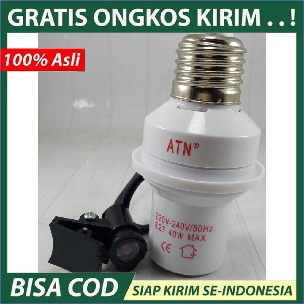 Fitting Lampu Otomatis Sensor Cahaya ATN / Fitting Sensor